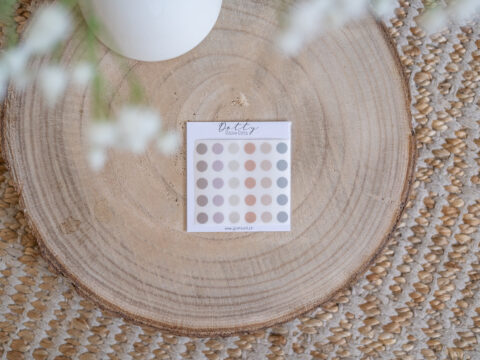 Polka Dot Stickers - DOTTY - Vintage Blush