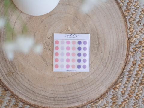 Polka Dot Stickers - DOTTY - Dusk Pastels