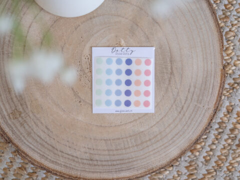 Polka Dot Stickers - DOTTY - Muted Pastels