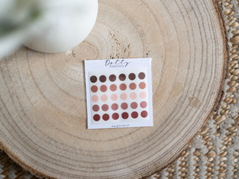 Polka Dot Stickers - DOTTY - NUDE LIPSTICK