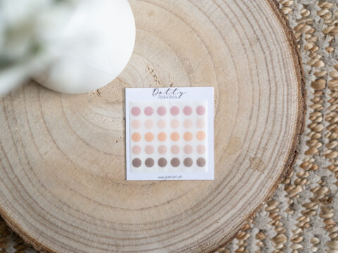 Polka Dot Stickers - DOTTY - NUDES