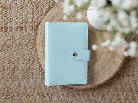 Ringbuch Budget Binder / Planer mit Knopf - PERSONAL - Mint
