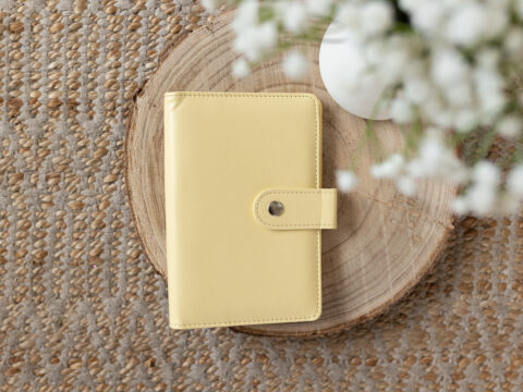 Ringbuch Budget Binder / Planer mit Knopf - PERSONAL - Gelb