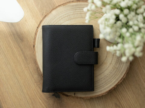 LUXE Ringplanner / Budget Binder - A6 PERSONAL - Schwarz
