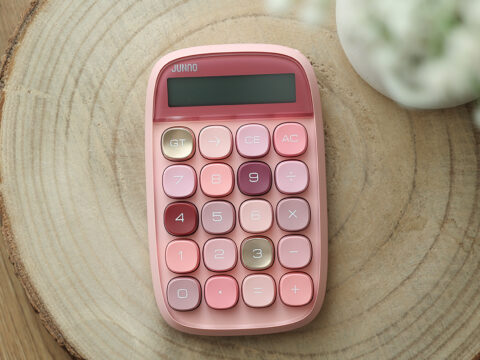 Retro Taschenrechner - PINK/GOLD