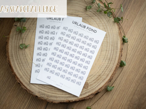 A5 Sparchallenge - Urlaub Fond
