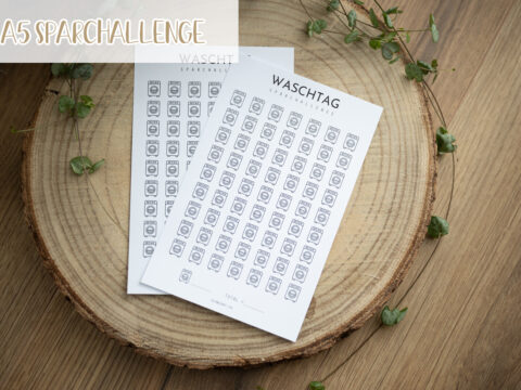 A5 Sparchallenge - Waschtag