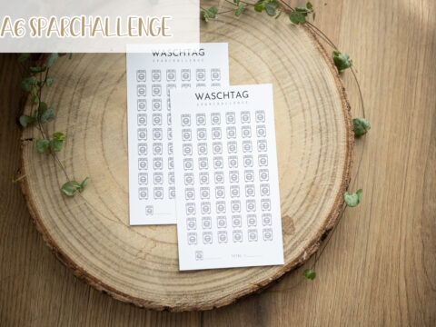 A6 Sparchallenge - Waschtag